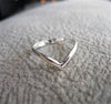 Half Round Chevron V Ring