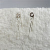 Amoeba Earrings in Sterling Silver