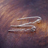 Amoeba Earrings in Sterling Silver
