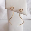 Heart Thread Earrings