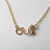 Oui Necklace - Solid 14K Gold