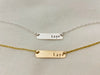 Hope Stamped Bar Necklace Pendant