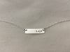 Hope Stamped Bar Necklace Pendant