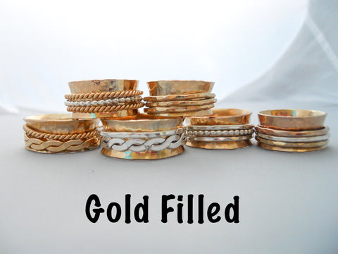 Fidget Spinner Ring - 14K Gold Filled