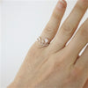 SOLID 14K GOLD OUI RING WITH DIAMOND