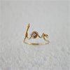 LOVE RING WITH SWAROVSKI CRYSTAL