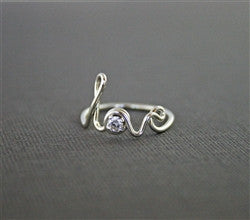 LOVE RING WITH SWAROVSKI CRYSTAL