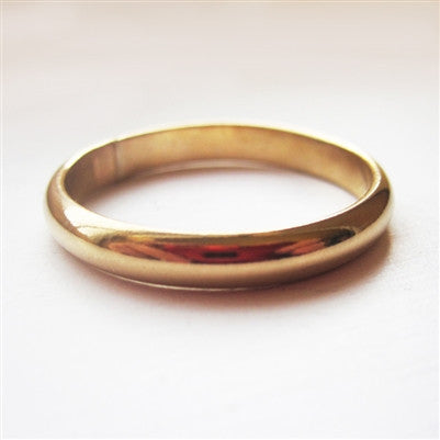 3mm Domed Band in Gold Filled