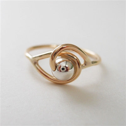 Bead Loop Ring in Gold Filled