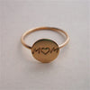 M♥M STAMPED DISK RING