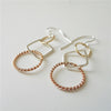 Square Circle Earrings
