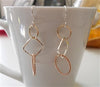 Square Circle Earrings