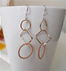 Square Circle Earrings
