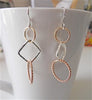 Square Circle Earrings