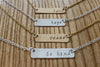 Peace Stamped Bar Pendant
