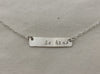 Be Kind Stamped Bar Pendant