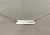 Love Stamped Bar Pendant